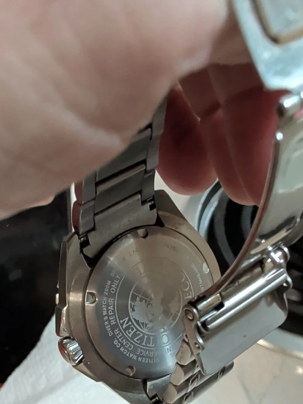 Citizen Promaster Silver Display Pod with Blue Dial Watch
